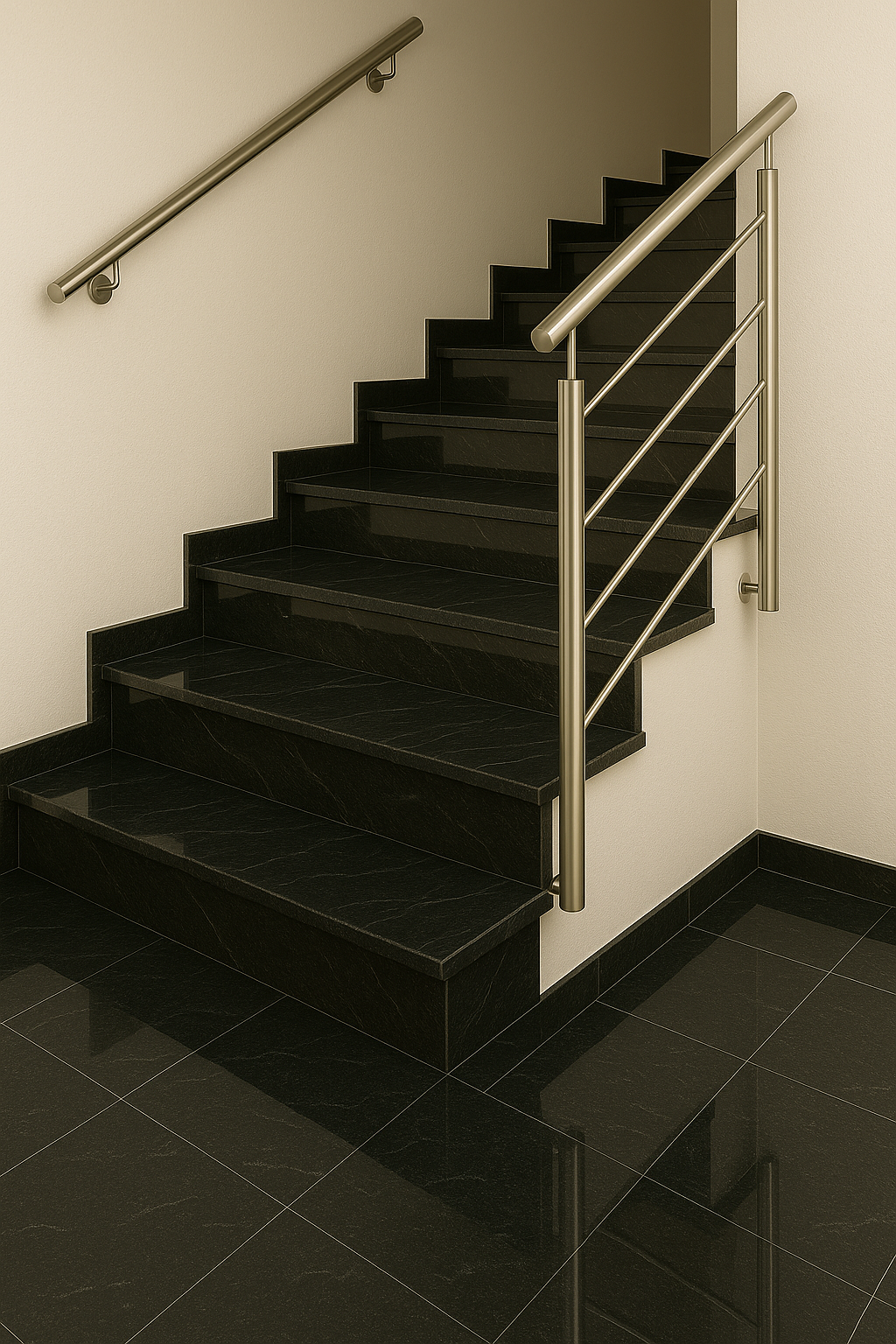 Virginia Black poliert Treppe